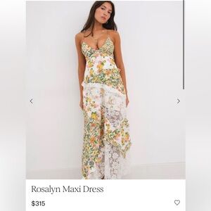 For Love & Lemons Rosalyn Maxi Dress